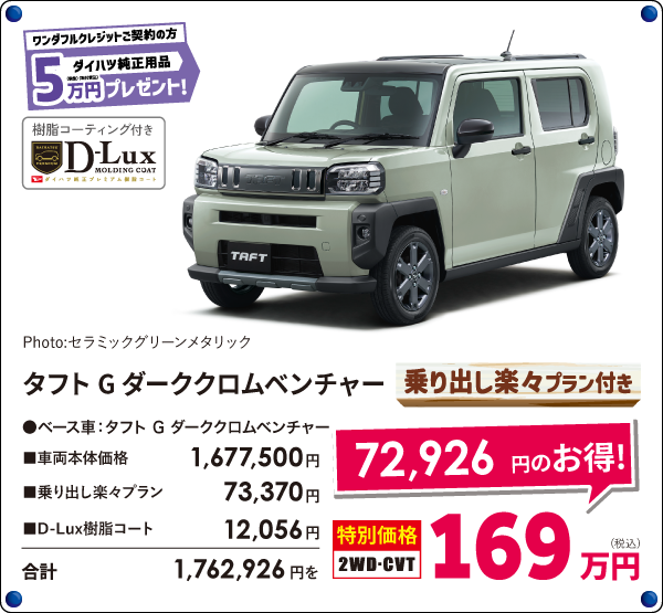 タフトGダーククロムベンチャーG